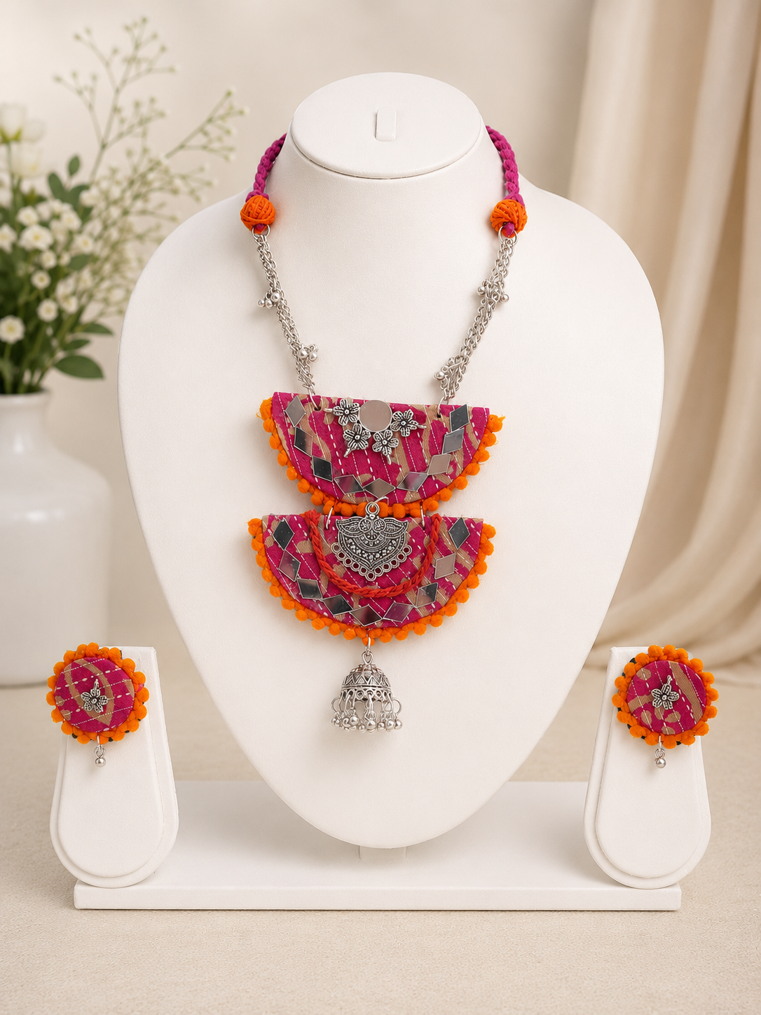 Mirror Muse Tribal Pendant Set