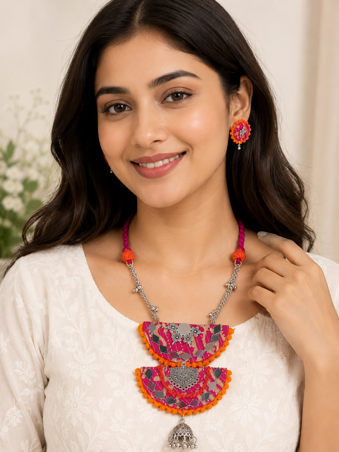 Mirror Muse Tribal Pendant Set