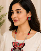 Mirror Muse Tribal Pendant Set