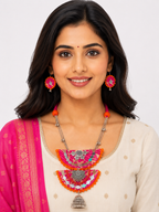 Mirror Muse Tribal Pendant Set