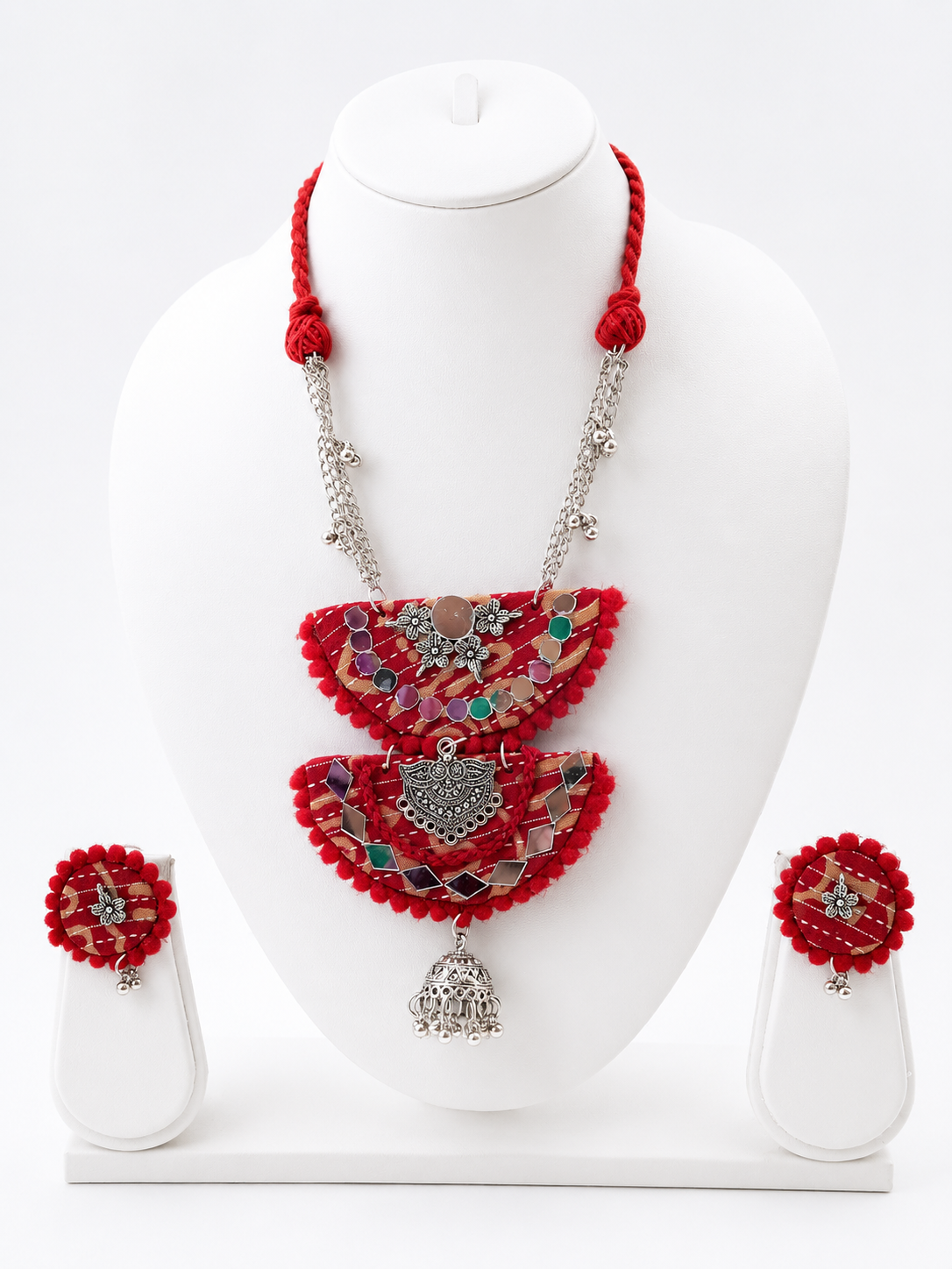 Mirror Muse Tribal Pendant Set