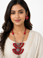 Mirror Muse Tribal Pendant Set