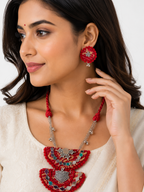 Mirror Muse Tribal Pendant Set