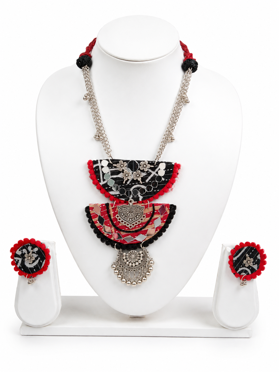 Mirror Charm Necklace Set