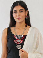 Mirror Charm Necklace Set