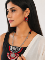 Mirror Charm Necklace Set