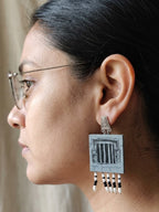 Monochrome Rickshaw Art Jewellery Set
