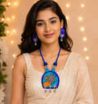 Rangriti Floral Fabric Jewellery Set
