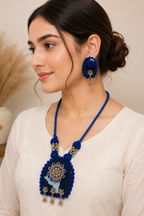 Rangriti Floral Fabric Jewellery Set