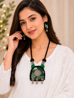 Rangriti Floral Fabric Jewellery Set