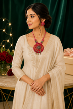 Ikat Bloom Artisan Pendant Set