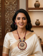 Ikat Bloom Artisan Pendant Set