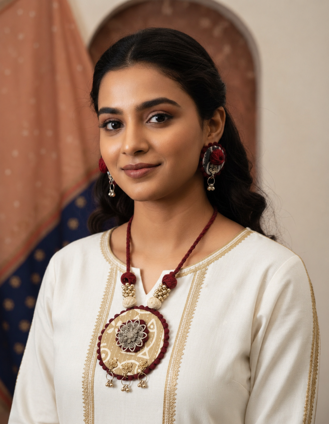 Ikat Bloom Artisan Pendant Set