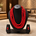 Fabric Wrap Necklace Set