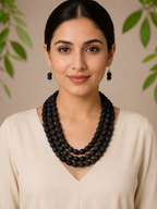 Fabric Wrap Necklace Set