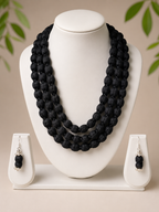 Fabric Wrap Necklace Set