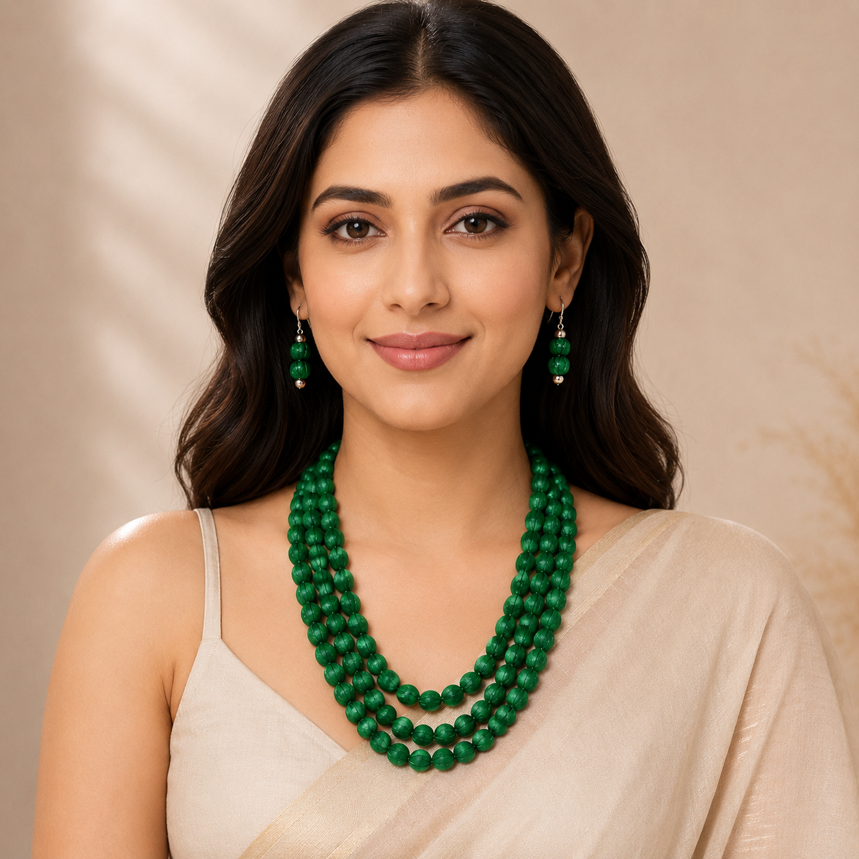 Fabric Wrap Necklace Set