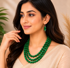 Fabric Wrap Necklace Set