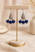 Boho Silver Tassel Earrings
