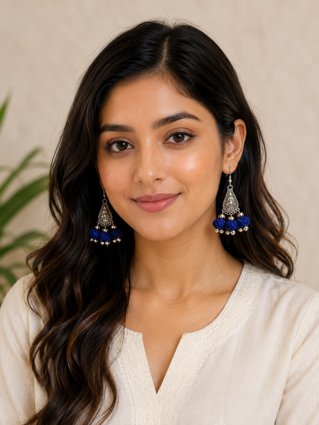 Boho Silver Tassel Earrings