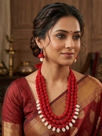 Cowrie Layered Necklace Set