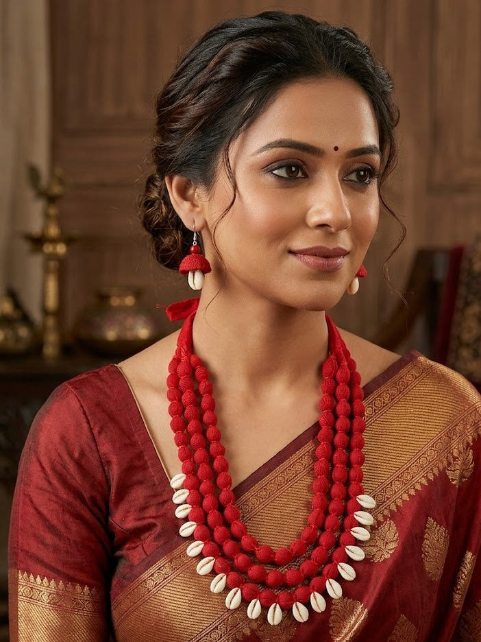 Cowrie Layered Necklace Set