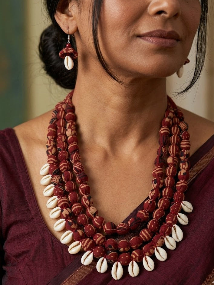 Cowrie Layered Necklace Set