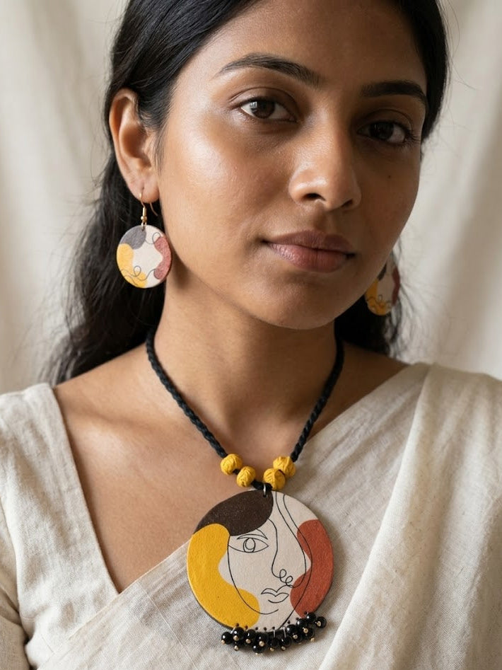 Elara Face Art Jewellery Set