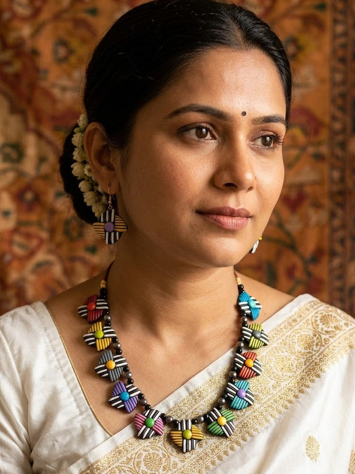 Rainbow Necklace Set