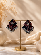 Fabric Ghungroo Statement Earrings