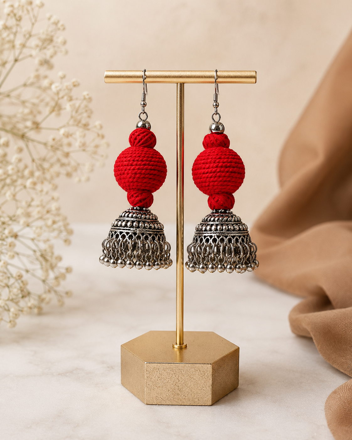 Tribal Jhumka Drop Earrings