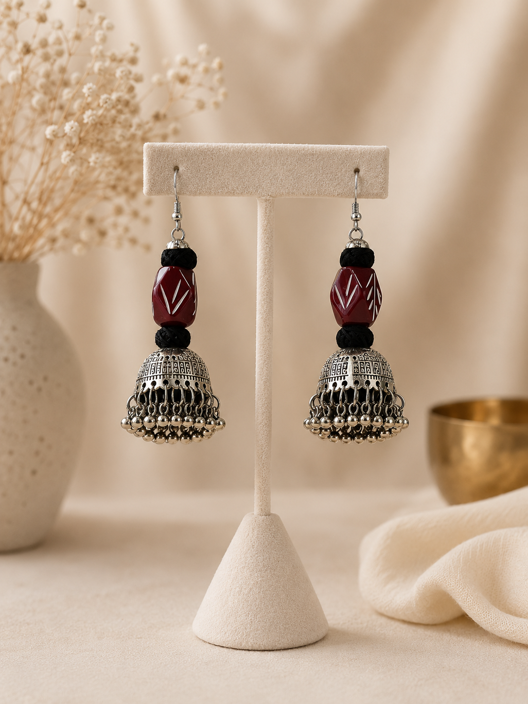 Bloom Handmade Jhumka Earrings