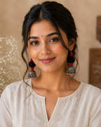 Tribal Jhumka Drop Earrings