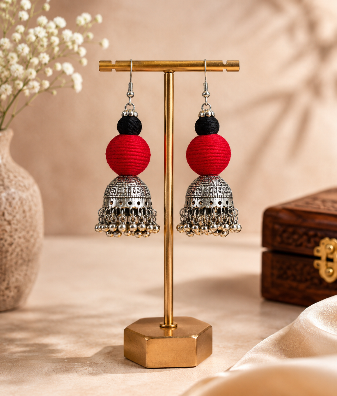 Tribal Jhumka Drop Earrings