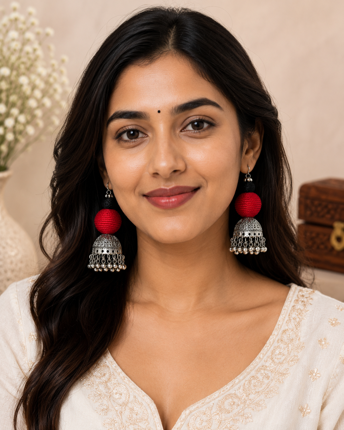Tribal Jhumka Drop Earrings