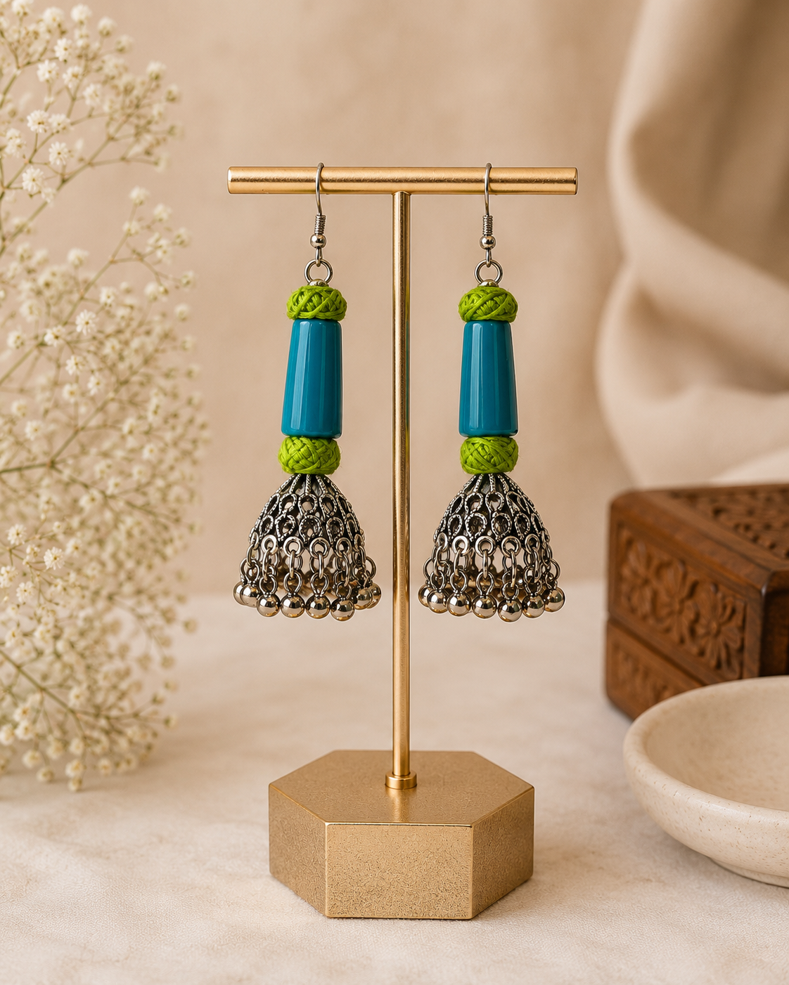 Bloom Handmade Jhumka Earrings