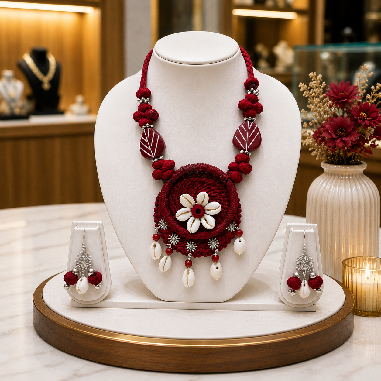 Floral Statement Jewelry Set