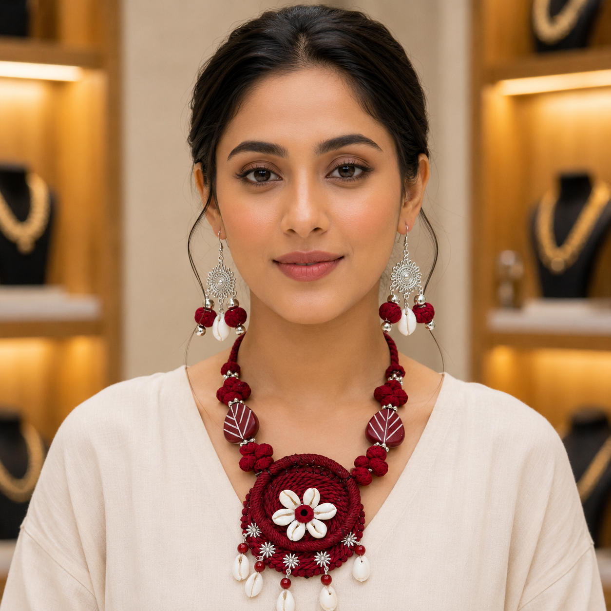 Floral Statement Jewelry Set