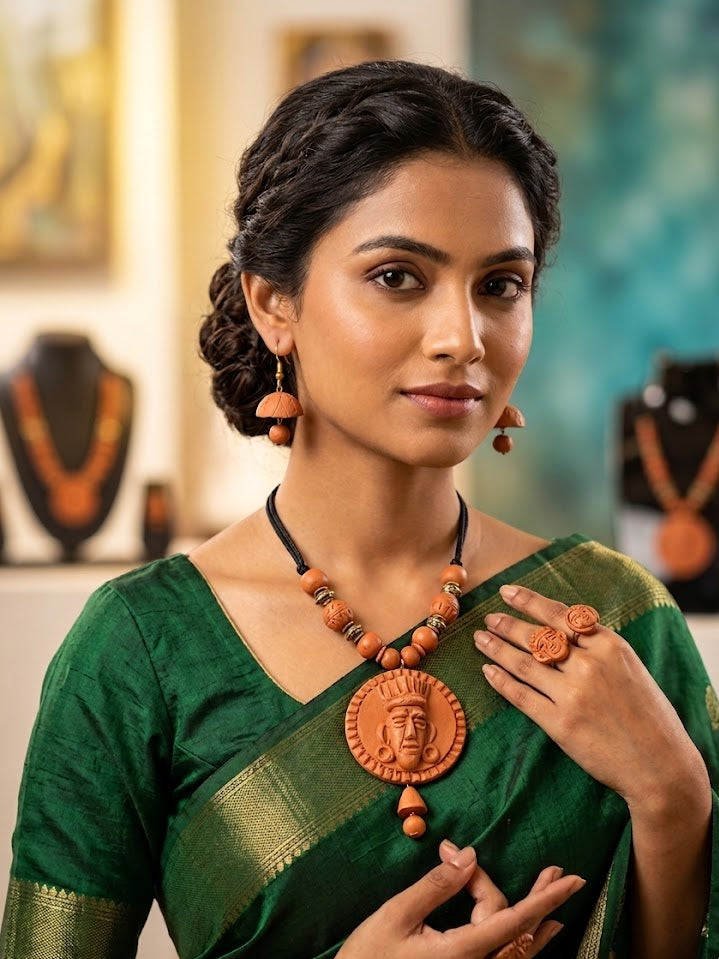 Tribal Terra Mud Necklace Set