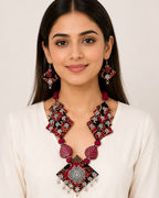 Boho Fabric Statement Necklace