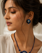 Bloom Fabric Necklace & Earrings Set