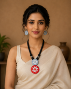 Aster Mirror Pendant Necklace Set