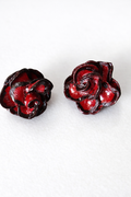 Clay Elegant Rose Stud Earrings