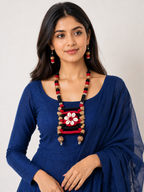 Tribal Jute & Shell Necklace Set