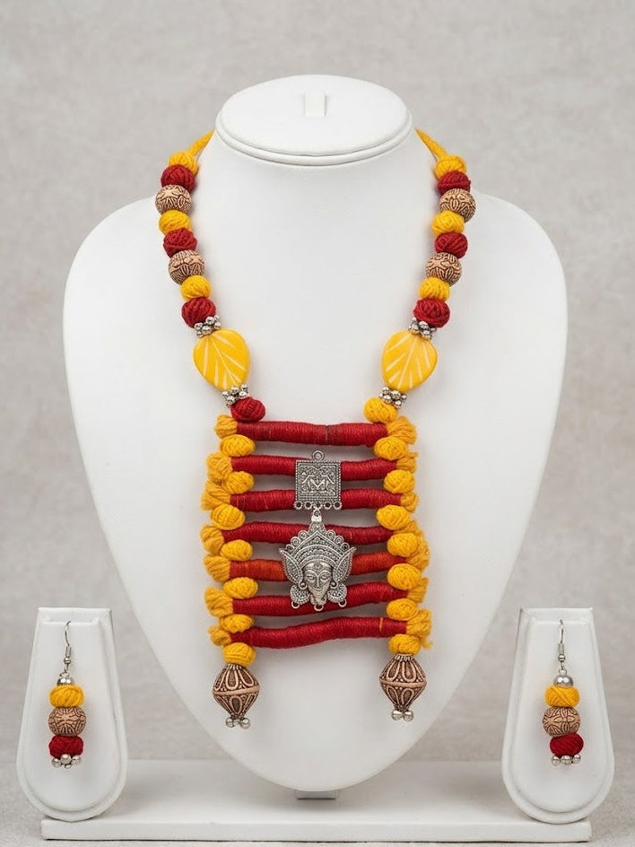 Devi Shakti Handmade Necklace & Earrings Set