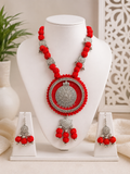 Raktima Mandala Necklace & Earrings Set