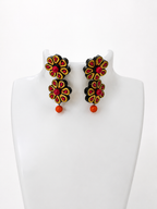 Azure Bloom Handmade Floral Earrings