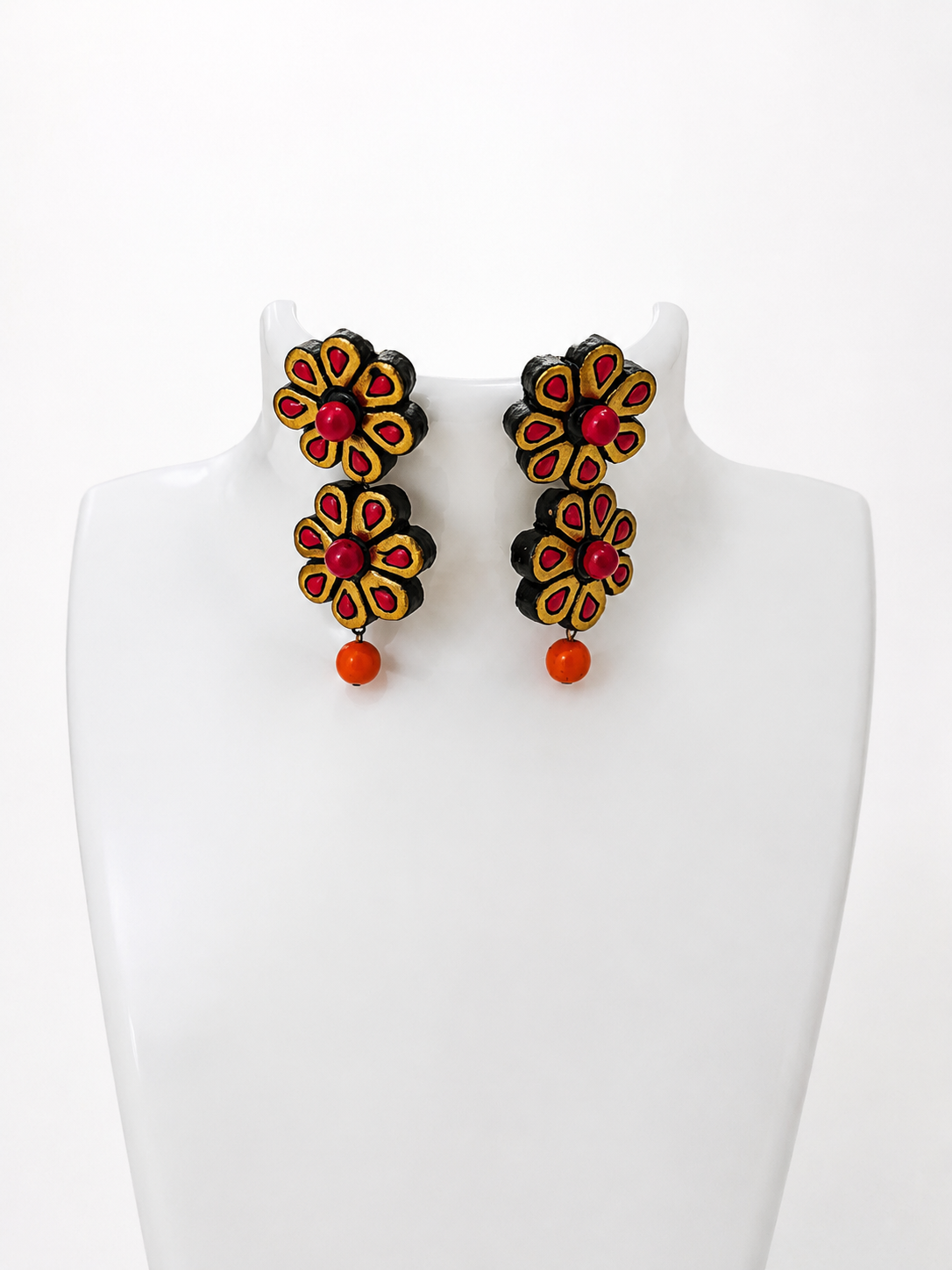 Azure Bloom Handmade Floral Earrings