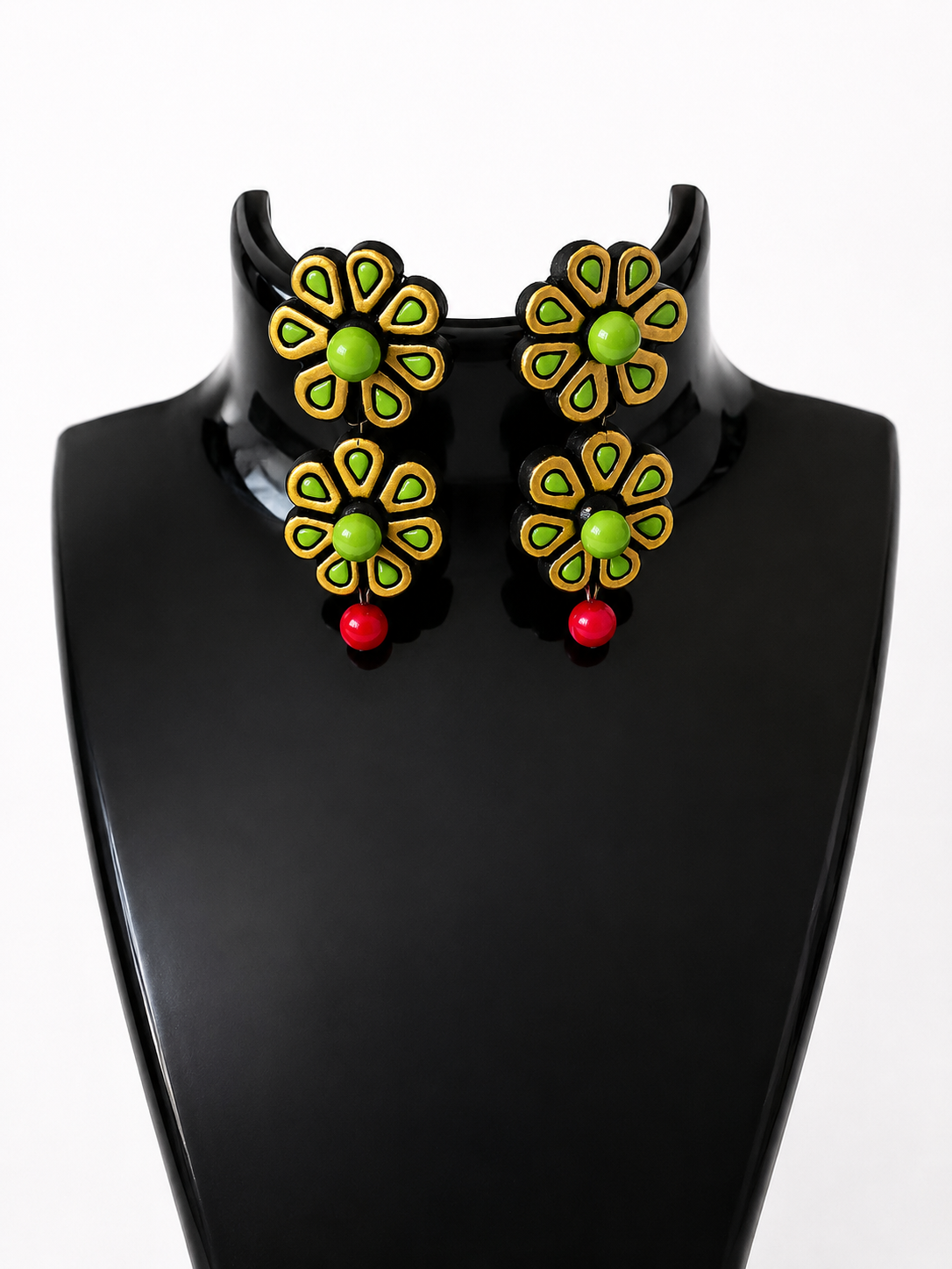 Azure Bloom Handmade Floral Earrings