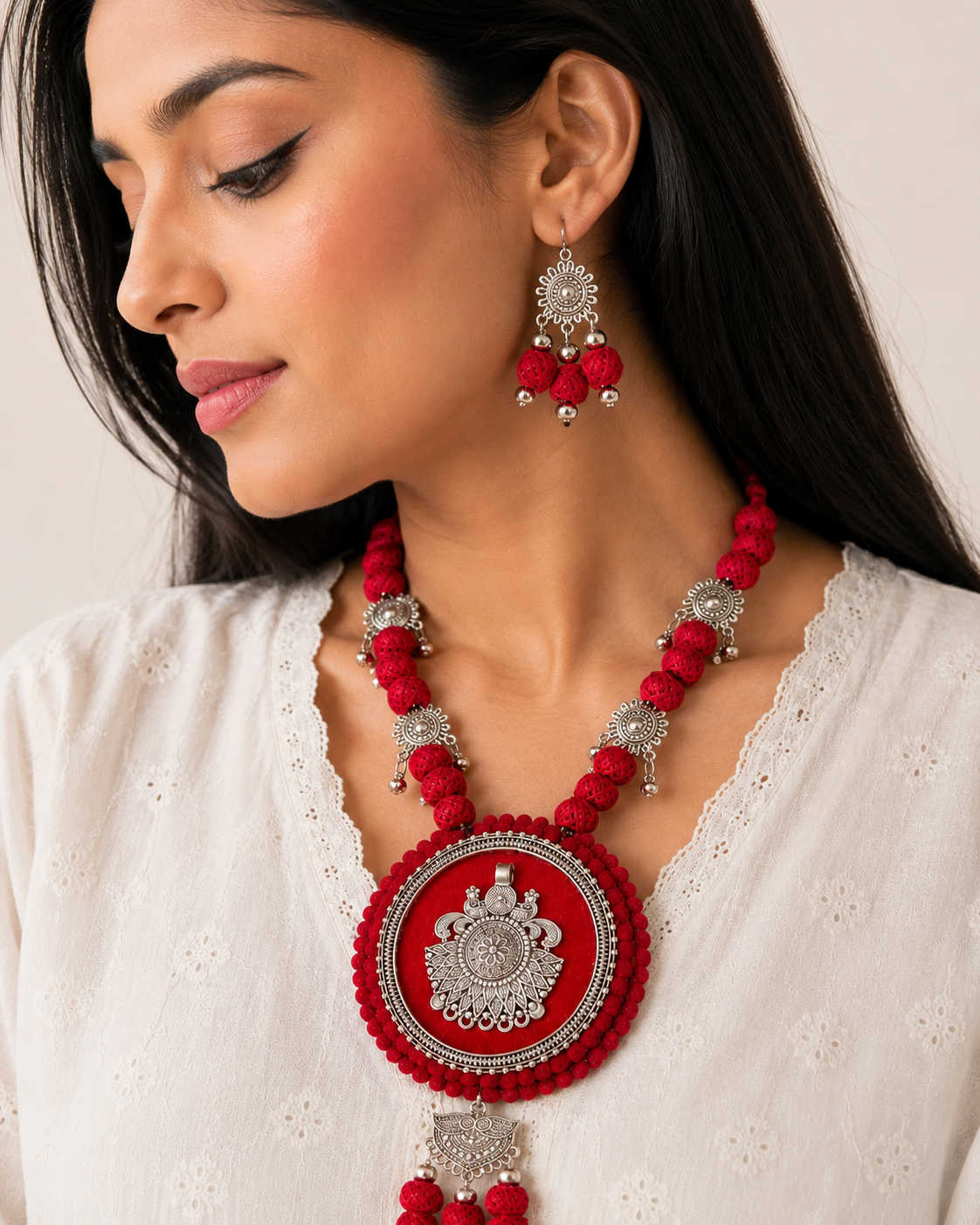 Sindoora Heritage Pendant Set